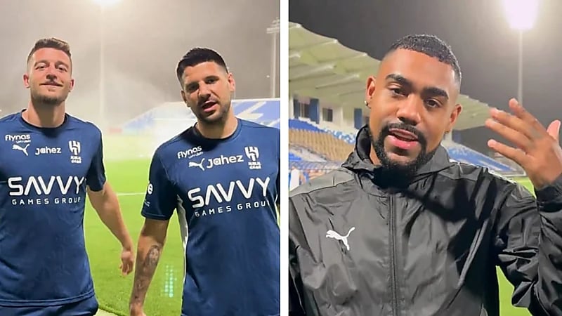 لاعبو الهلال يهنئون محمد العويس بمولوده الجديد .. فيديو