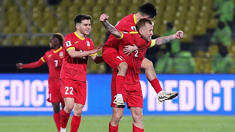 قيرغيزستان تهزم قطر بثلاثية