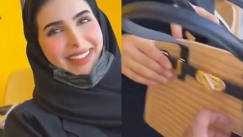 صالحة القحطاني تستعرض مشتريات زوجها لها والأخير يعلق   .. فيديو