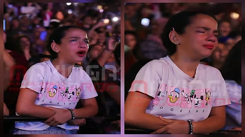 طفلة تنهار بالبكاء في حفل الشامي على أغنية دكتور.. فيديو