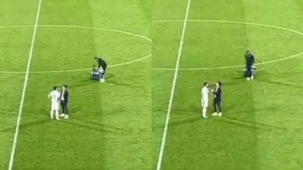 لقطة ودية تجمع نيفيز بمدرب النجمة بعد فوز الهلال .. فيديو