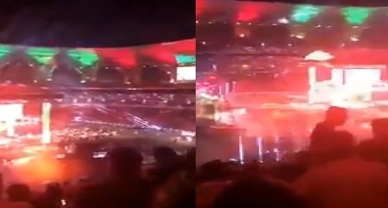 بالفيديو.. توقف أعظم رويال رامبل بجدة خلال الأذان