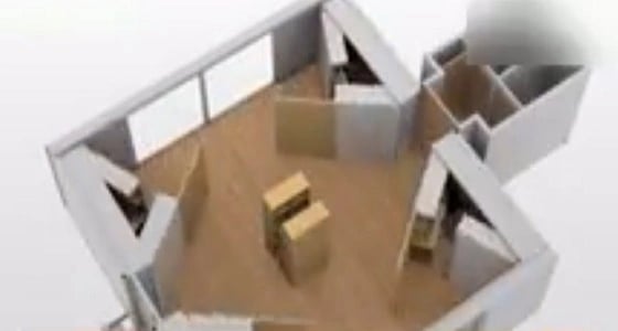 فريق ينجح في تصميم منازل قابلة للطي والتركيب