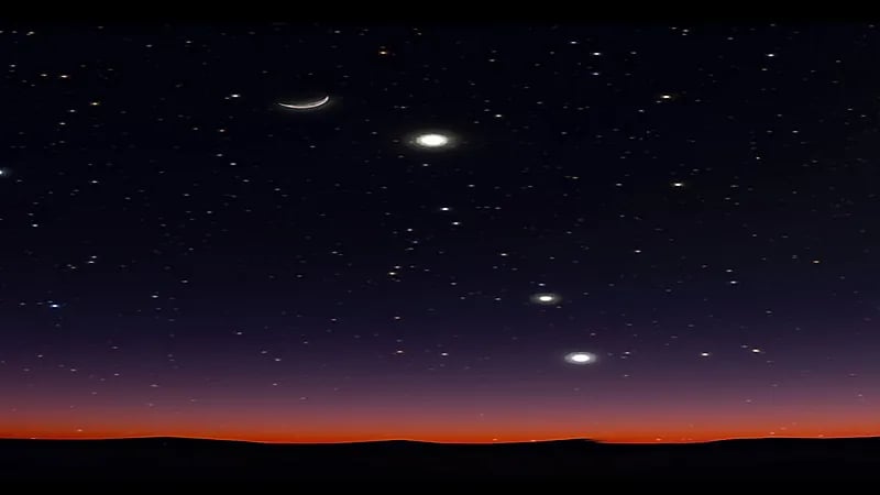 رصد كوكب المشترى في سماء المملكة