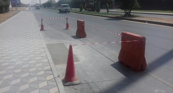 بالصور.. " مدن " تستجيب لشكوى مواطن بشأن حفرة بأحد شوارع الصناعية الثانية