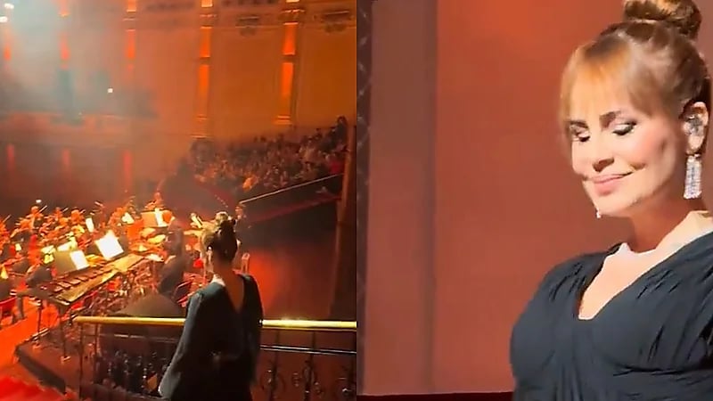 كارول سماحة تحيي حفلاً غنائيًا بإطلالة سوداء بعد وفاة زوجها .. فيديو