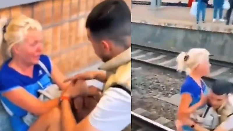 شاب جزائري ينقذ بلجيكية من الانتحار في موقف بطولي .. فيديو