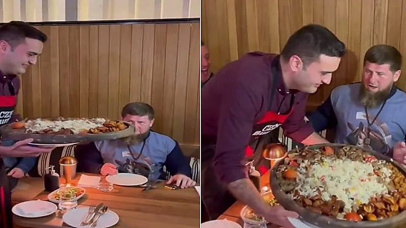 شاهد.. الشيف بوراك ينفذ مقلبًا في الرئيس الشيشاني لإثارة خوفه