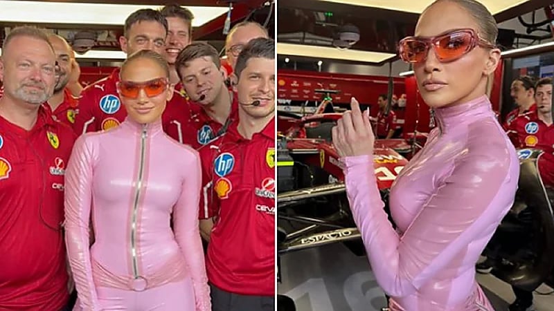 إطلالة جينفر لوبيز بحفلتها في فورمولا 1 بجدة .. فيديو