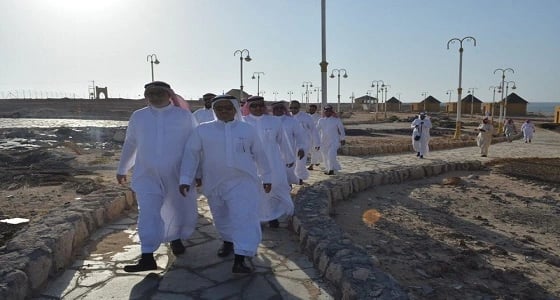 " السماعيل " يتفقد سير الأعمال بجزيرة " فرسان "