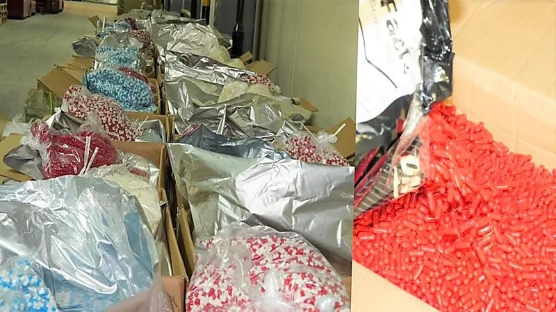 مخبأة بطريقة مبتكرة.. الكويت تضبط 10 ملايين حبة لاريكا داخل شحنة أثاث