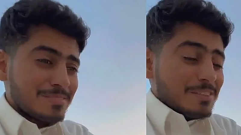 عز الشيباني يبكي أمام قبر والدته حاملاً البشت: ولدك عريس يا أمه .. فيديو