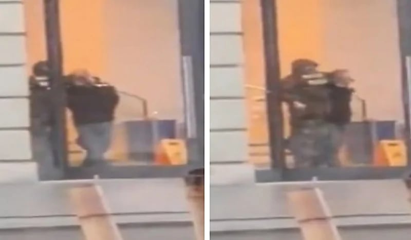 شاهد.. احتجاز رهائن على يد مسلح داخل أحد المتاجر في أمستردام