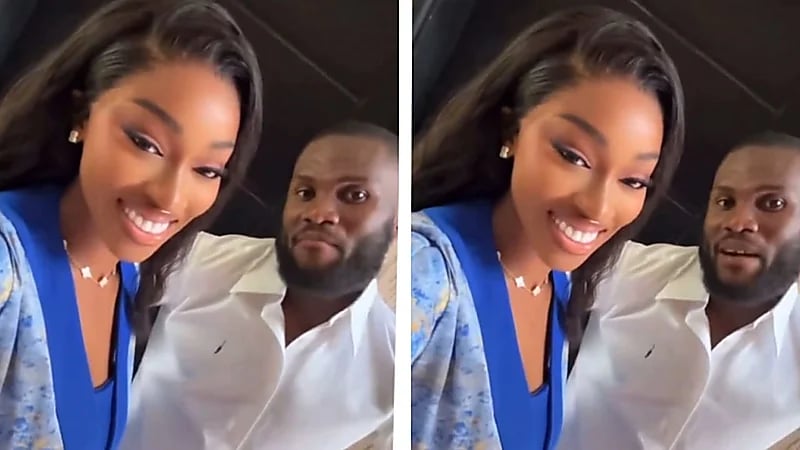 كيسيه يخطف الأنظار بحركات عفوية مع زوجته .. فيديو