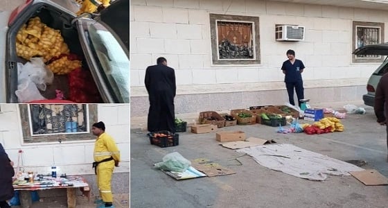 بالصور.. أمانة الرياض تشن حملة في حي السلي لتعقب الباعة المخالفين