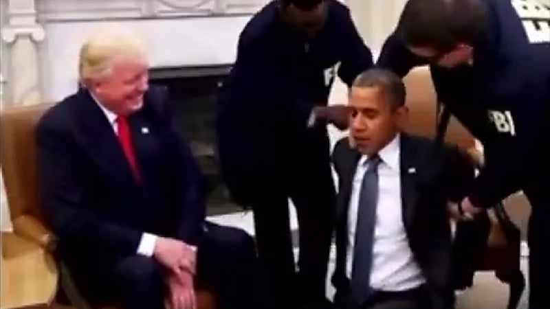 ترامب ينشر فيديو لاعتقال باراك أوباما وسجنه ببدلة برتقالية