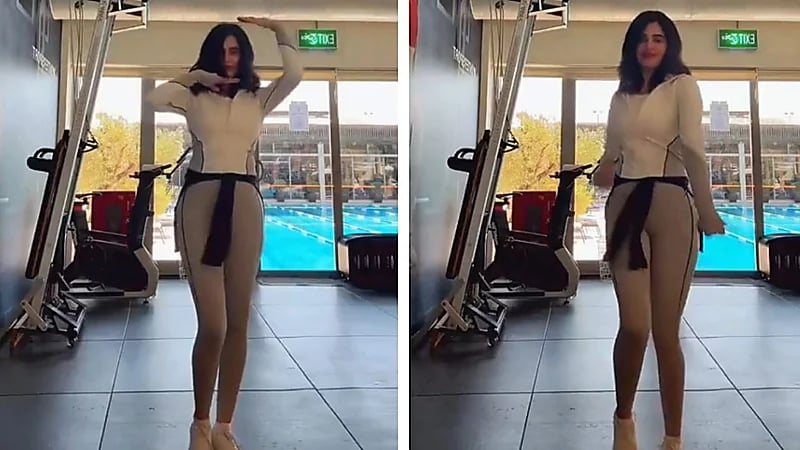 ليالي دهراب تشعل مواقع التواصل برقصها اللافت ونحافتها .. فيديو