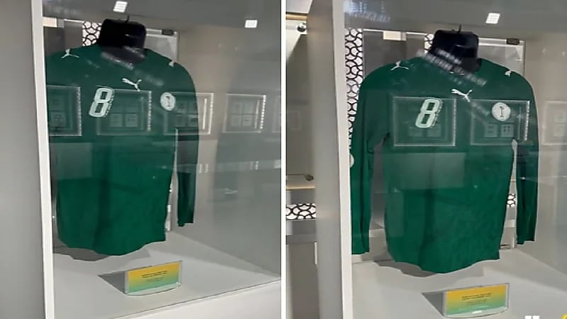 بالفيديو .. قميص محمد نور في متحف أساطير كأس العالم