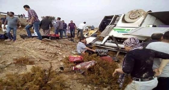 مصرع وإصابة 38 شخصاً في انقلاب حافلة ركاب بـ"تونس"