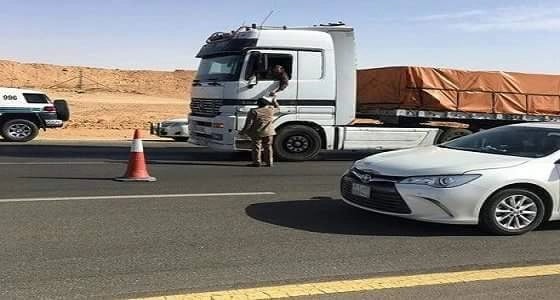 حملة توعوية لقائدي الشاحنات بعيون الجواء