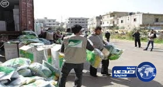 الحملة السعودية تسير القافلة الرابعة من المساعدات الشتوية للنازحين السوريين