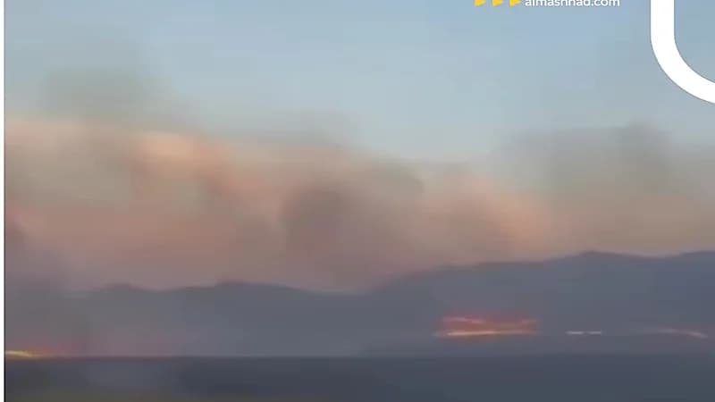 حريق ضخم يضرب جبال سييرا دي غادور بإسبانيا