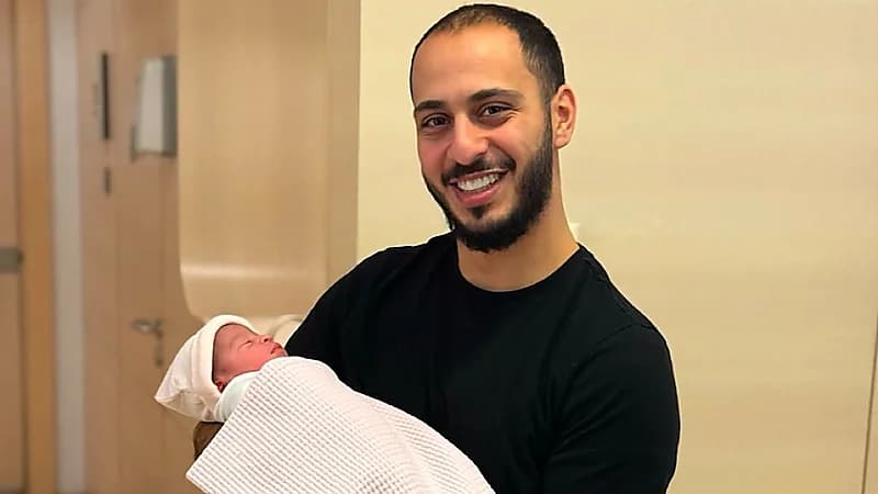 نجم طيور الجنة يرزق بمولودته الأولى راية .. صور