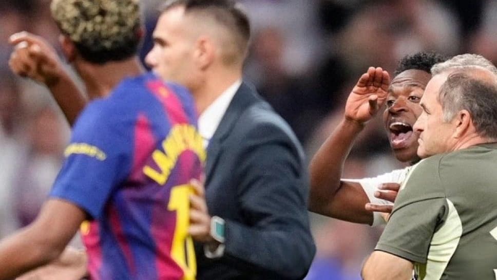 شجار لاعبي ريال مدريد مع لامين يامال .. فيديو