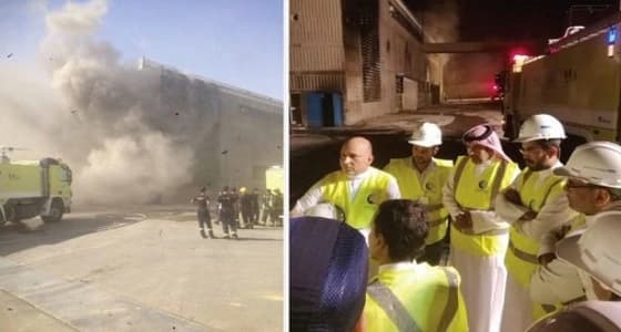 مدني الرياض يسيطر على حريق في محولات محطة تنقية مياه بويب