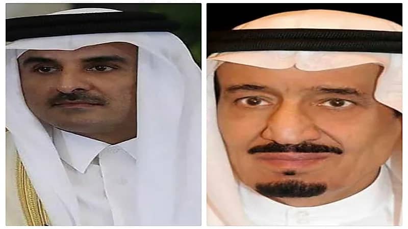 برقية عاجلة من أمير قطر لخادم الحرمين