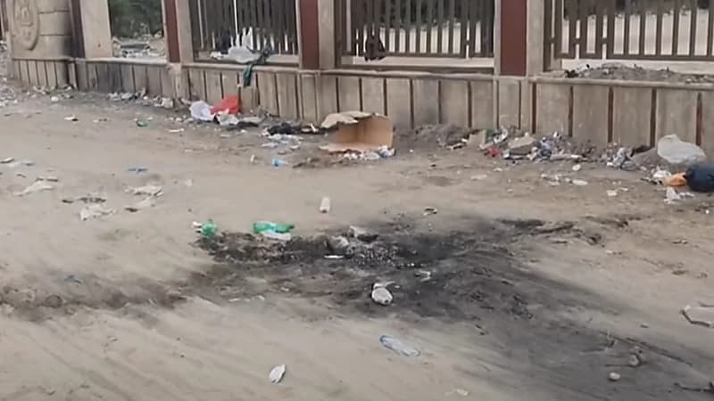 ذبح سيدة وترك جثتها محروقة في الشارع العام