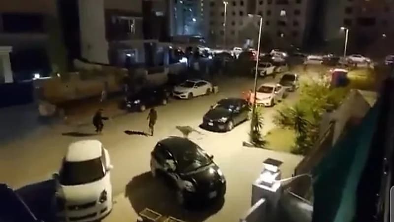 شاهد.. فهد هارب يثير الهلع في شوارع باكستان