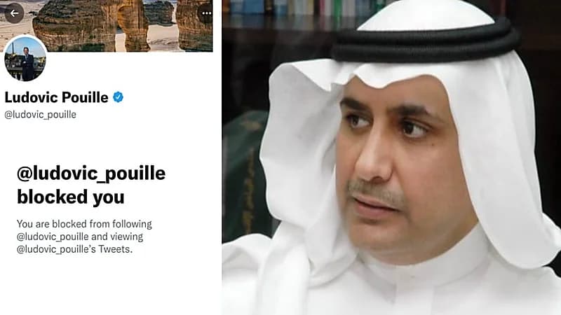 "الفراج" للسفير الفرنسي بالرياض بعد حظر حسابه:"من يُحاضر علينا عن الحريّات لا يتحمل رأي آخر"