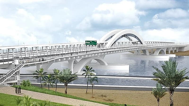 آخر مستجدات مشروع جسر أبحر المُعلق .. صور