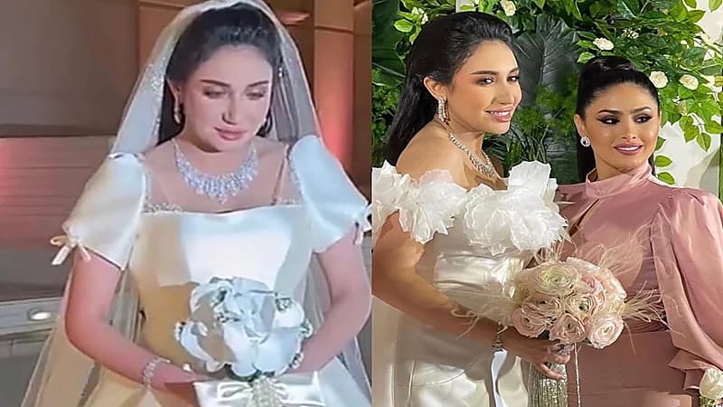 بالفيديو.. حنان رضا تحتفل بزفافها بإطلالة مميزة