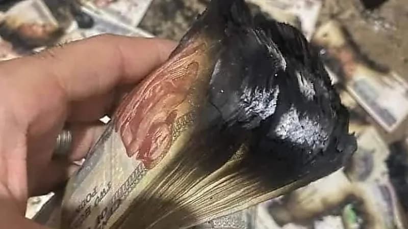 زوجة تحرق أموال زوجها بإشعالها الفرن