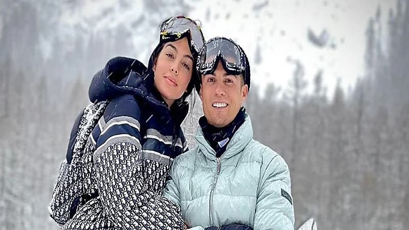 رحلة تزلج بين الثلوج تخضع رونالدو وجورجينا للتحقيق