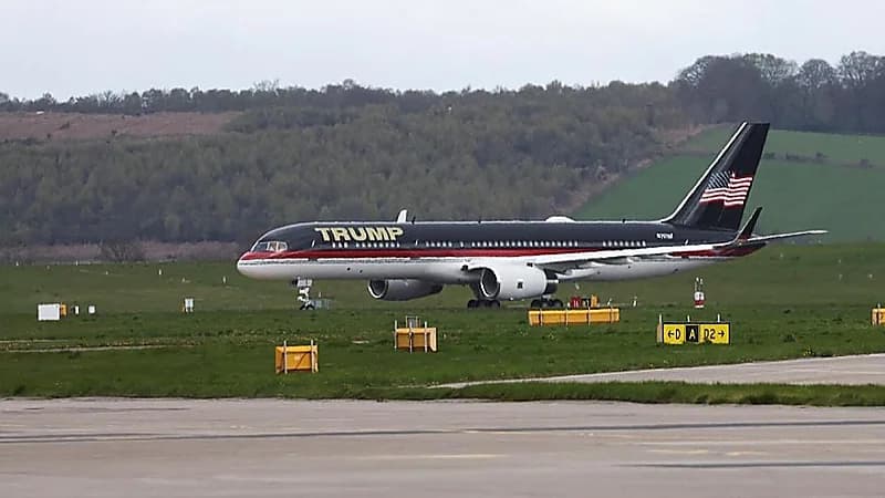 طائرة ترامب تتعرض لحادث